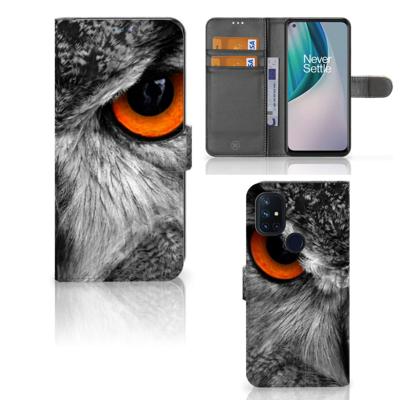 OnePlus Nord N10 | Telefoonhoesje | Met pasjeshouder | Uil