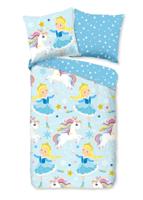 Good Morning Kinderdekbedovertrek "eenhoorns en prinsessen" - Multi - (135x200 cm) - Katoen Flanel