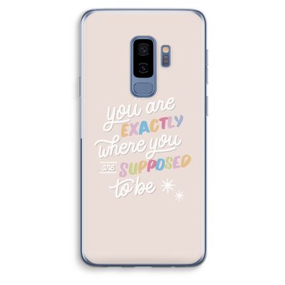 Right Place: Samsung Galaxy S9 Plus Transparant Hoesje