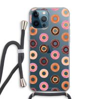 Donuts: iPhone 12 Pro Max Transparant Hoesje met koord
