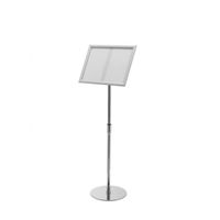 Deflecto SFA3SFS Informatiezuil met aluminium klikframe Zilver DIN A3 1 stuk(s) (l x b x h) 720 x 330 x 1285 mm - thumbnail