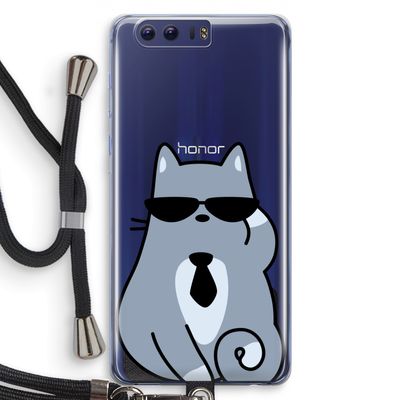 Cool cat: Honor 9 Transparant Hoesje met koord