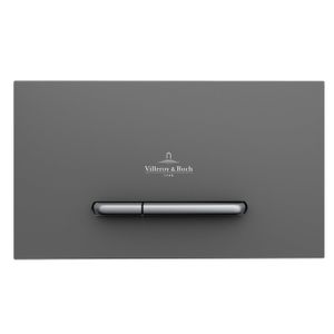 Villeroy & Boch Viconnect bedieningsplaat E300 DF frontbediend 25.3x14.5cm kunststof antrciet/matchroom 922169D8