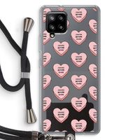 Chicks before dicks: Samsung Galaxy A42 5G Transparant Hoesje met koord