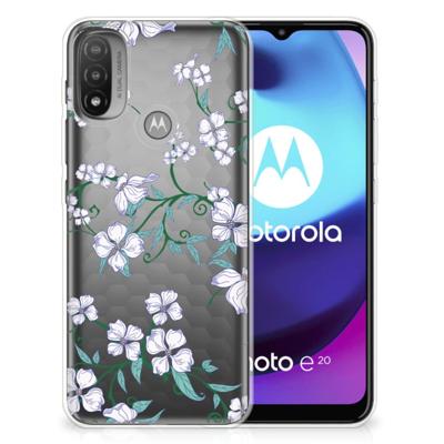 Motorola Moto E20 | E40 Uniek | TPU Case | Blossom White