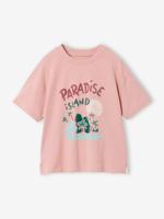 T-shirt met korte mouwen oudroze