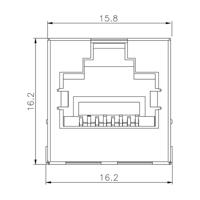 Weidmüller RJ45C6 T1V 3.0N4N TY 2626050000 Bus Aantal polen (sensoren) 8 Zwart 160 stuk(s)