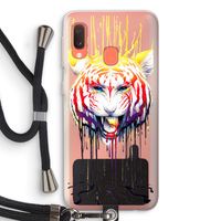 Fading: Samsung Galaxy A20e Transparant Hoesje met koord Fading: Samsung Galaxy A20e Transparant Hoesje met koord