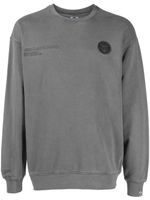 AAPE BY *A BATHING APE® sweat en coton à logo imprimé - Gris