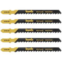 kwb 610325 Decoupeerzaagbladen, houtbewerking, speciale insteektanden, HCS, 5 x grof 5 stuk(s)
