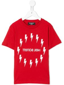 Neil Barrett Kids t-shirt à logo imprimé - Rouge