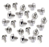 HDD & PSU schroefjes 24x zilver