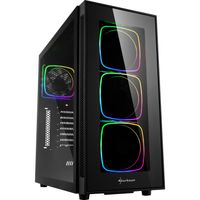 Sharkoon TG6 RGB tower behuizing 4x USB-A | RGB | Tempered Glass - thumbnail