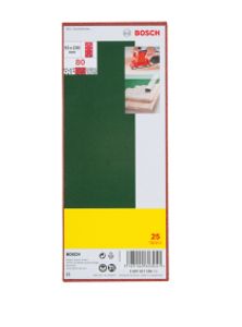 Bosch Accessoires 25-delige schuurbladenset 93 x 230 mm voor vlakschuurmachines, korrel 80 - 2607017105