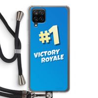Victory Royale: Samsung Galaxy A12 Transparant Hoesje met koord