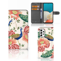 Telefoonhoesje met Pasjes voor Samsung Galaxy A53 Pink Peacock