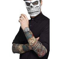 2x Tattoo sleeves Day of the Dead voor volwassenen - thumbnail