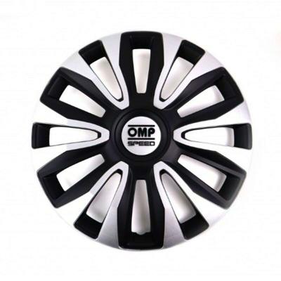 Hubkap OMP OMPS07011512 Zilverkleurig Zwart 15"