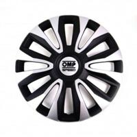 Hubkap OMP OMPS07011512 Zilverkleurig Zwart 15" Hubkap OMP OMPS07011512 Zilverkleurig Zwart 15"