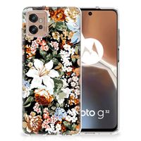 TPU Case voor Motorola Moto G32 Dark Flowers