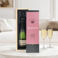 Champagne in bedrukte kist - René Schloesser (375ml)