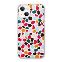 Colored Giraffe: iPhone 13 Transparant Hoesje