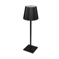Portable tafellamp LED - zwart - 38 cm - oplaadbaar USB - binnen/buiten Portable tafellamp LED - zwart - 38 cm - oplaadbaar USB - binnen/buiten