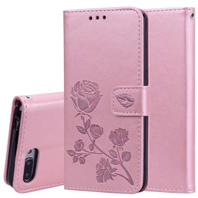 Rose reliëf horizontale Flip PU lederen case voor Huawei Honor 10 lite met houder & kaartsleuven & portemonnee (Rose goud)