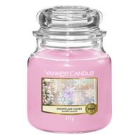Yankee Candle Snowflake Kisses kaars Rond Roze, Violet, White rose Roze 1 stuk(s) - thumbnail