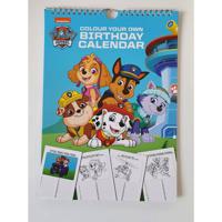 Kleur je eigen Paw Patrol kalender - thumbnail