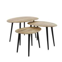 Giga Meubel - Salontafel Organisch - Naturel Acaciahout - Set Van 3