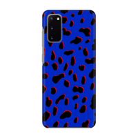 Blue Leopard: Volledig geprint Samsung Galaxy S20 Hoesje