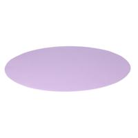 Wicotex Placemats Uni - lila paars - rond 38 cm - anti slip laag - Teflon coating toplaag