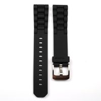 Horlogeband Tag Heuer BT0711 / BT0707 / WAC1210 / WAC1211 Rubber Zwart 17mm - thumbnail