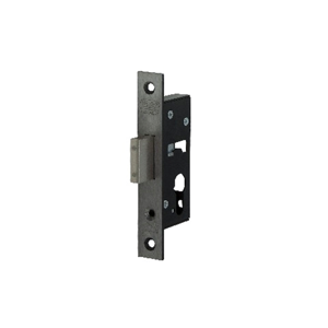 Nemef 4128 Veiligheidsbijzetslot | SKG** | DM25mm | voorplaat RVS 24x150mm rechthoekig | zamac vernikkelde nachtschoot | DR 1+2+3+4 - 9412818250