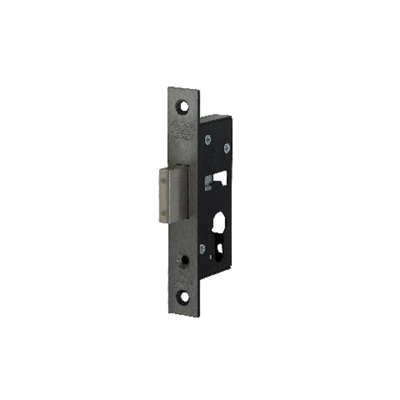 Nemef 4128 Veiligheidsbijzetslot | SKG** | DM40mm | voorplaat RVS 24x150mm rechthoekig | zamac vernikkelde nachtschoot | DR 1+2+3+4 - 9412818400