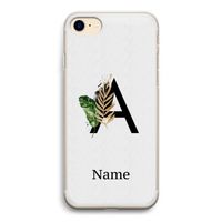 Charcoal Flora: iPhone 7 Transparant Hoesje