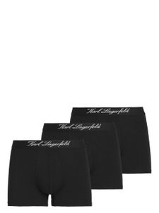 Karl Lagerfeld lot de trois boxers Hotel Karl - Noir