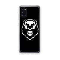 Angry Bear (black): Samsung Galaxy A31 Transparant Hoesje