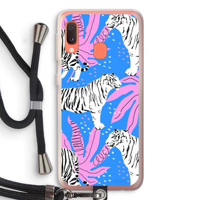 Tijger: Samsung Galaxy A20e Transparant Hoesje met koord