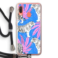 Tijger: Samsung Galaxy A20e Transparant Hoesje met koord