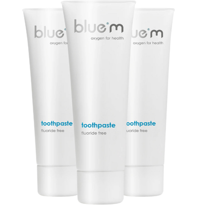 BlueM Tandpasta Zonder Fluoride - 3 x 75 ml
