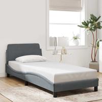 Bedframe "Dover" 90x190 cm fluweel donkergrijs