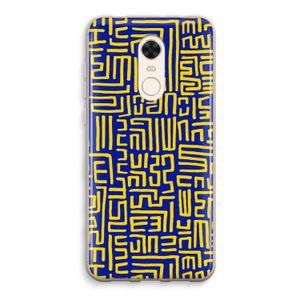 Majorelle Blue Print: Xiaomi Redmi 5 Transparant Hoesje