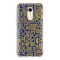Majorelle Blue Print: Xiaomi Redmi 5 Transparant Hoesje