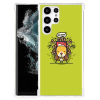 Samsung Galaxy S22 Ultra Stevig Bumper Hoesje Doggy Biscuit - thumbnail