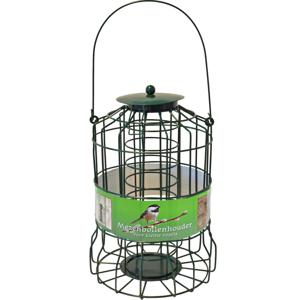 Boon Vogel voedersilo - groen - 36cm - metaal - voor kleine vogels - geschikt voor vetbollen