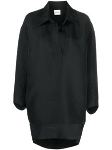 KHAITE robe-chemise The Kal mini - Noir