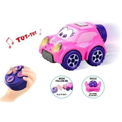 Afstandsbediening auto - TOOKO - VOLG MIJ - Roze - Met stuur - Vanaf 2 jaar