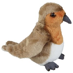 Pluche knuffel dieren Roodborstje vogel van 19 cm